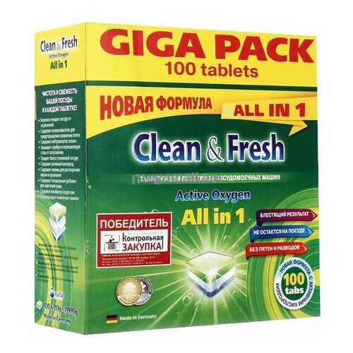 Моющее средство для посудомоечной машины Clean&Fresh 400391594 в Фикс Прайс
