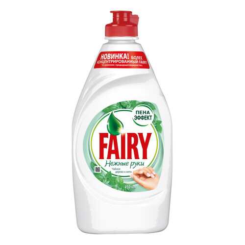Средство для мытья посуды Fairy нежные руки чайное дерево и мята 450 мл в Фикс Прайс