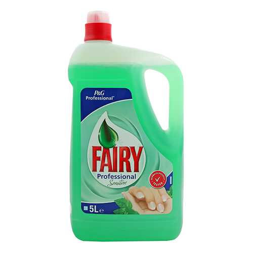 Средство для мытья посуды Fairy professional sensitive нежные руки зеленый чай 5 л в Фикс Прайс