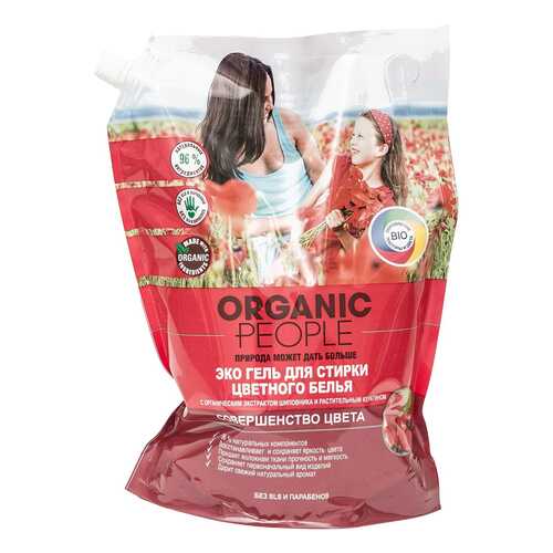 Гель для стирки Organic People для цветного белья 2 л в Фикс Прайс