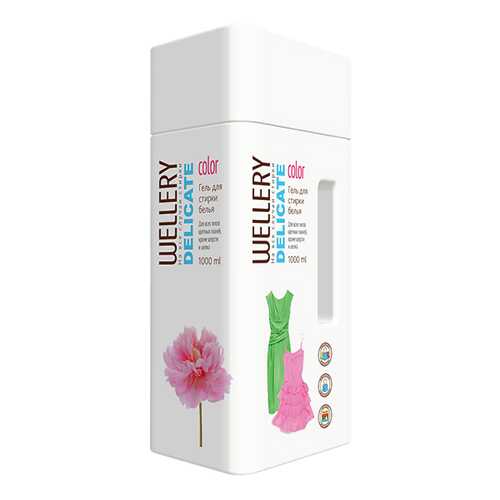 Гель для стирки Wellery delicate для цветных вещей 1 л в Фикс Прайс