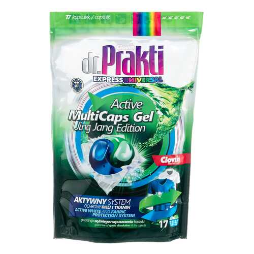 Капсулы для стирки Dr.Prakti Universal универсальные 17 шт 306 г в Фикс Прайс