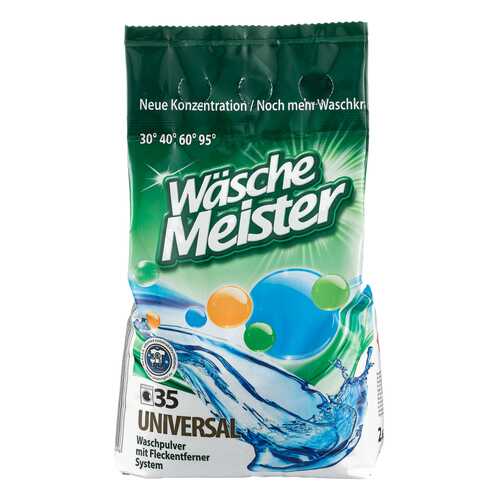 Стиральный порошок Wasche Meister Universal универсальный 2.625 кг 35 стирок Германия в Фикс Прайс