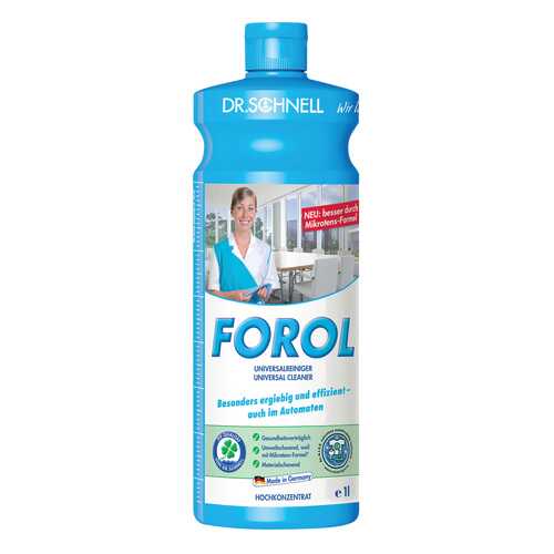 Средство Dr.schnell forol чистящее универсальное щелочное для водостойких поверхностей 1 л в Фикс Прайс