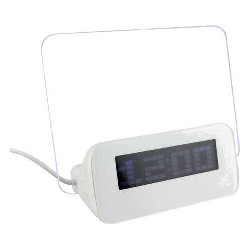 Часы-будильник с флуоресцентной доской объявлений и маркером в Фикс Прайс