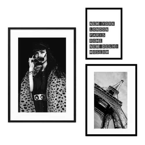 Набор постеров Коллаж Fashion №70 80х80 см в Фикс Прайс