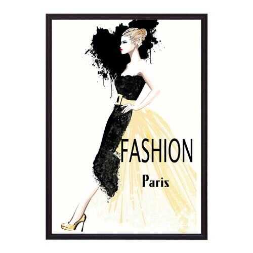 Постер в рамке Fashion Paris 40х60 см в Фикс Прайс