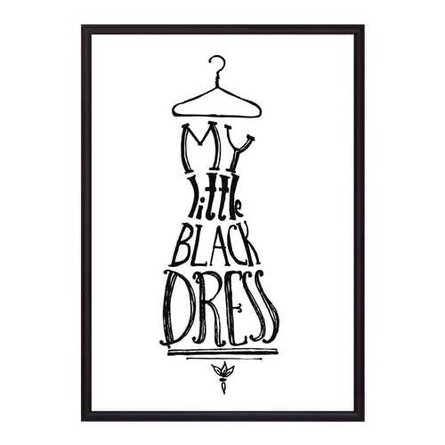 Постер в рамке Little Black Dress 50х70 см в Фикс Прайс