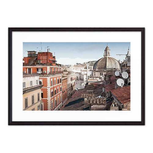 Постер в рамке Via del Corso Рим 40х60 см в Фикс Прайс