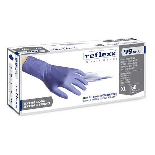 Одноразовые перчатки химостойкие сверхдлинные 29см. Reflexx R99-XXL. 8,8 г 0,15 мм в Фикс Прайс