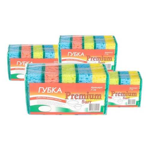 Verona Premium, губка для посуды, 20 шт в Фикс Прайс