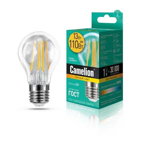 Лампа Camelion LED13-A60-FL/830/E27 в Фикс Прайс