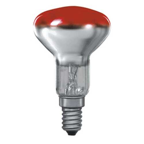 Лампа R50 рефлекторная, красная-прозрачная E14, 25W 20121 в Фикс Прайс