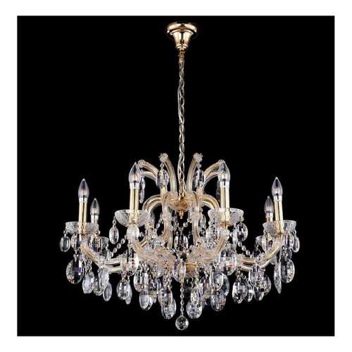 Люстра подвесная Crystal Lux Hollywood SP8 Gold в Фикс Прайс