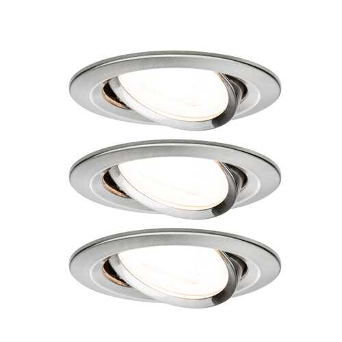 Светильник встраиваемый, комплект Nova 3stepdim 3x6,5W Eis geb 93465 в Фикс Прайс