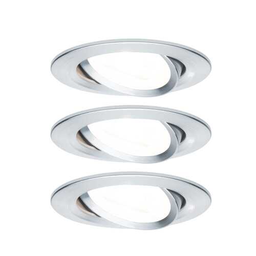 Светильник встраиваемый, комплект Nova 3stepdim 3x6,5W Ws Al g 93469 в Фикс Прайс