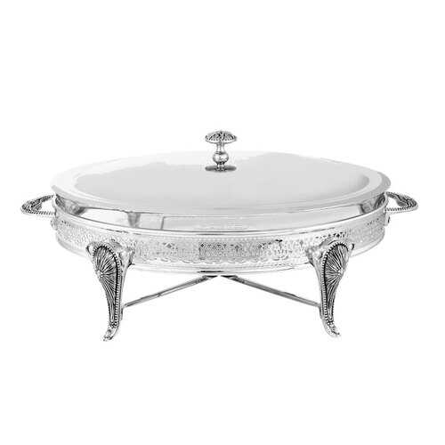Блюдо с подогревом Regent Silverware Британи 44x25x21см овальное в Фикс Прайс