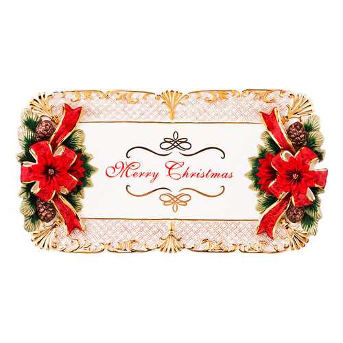 Блюдо сервировочное Lefard, Christma, 50,5x27x7 см в Фикс Прайс