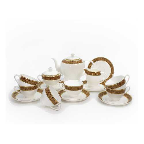 Чайный сервиз АККУ Триумф 15 предметов на 6 персон костяной фарфор в Фикс Прайс