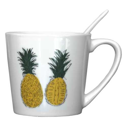 Кружка Sparkis Pineapple (Фарфор, 350мл) Double в Фикс Прайс