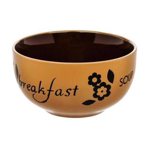Салатник HomeStar Breakfast терракотово-шоколадный 14 см в Фикс Прайс
