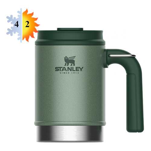 Термокружка походная 0.47л STANLEY Classic - Темно-зеленая (10-01693-025) в Фикс Прайс